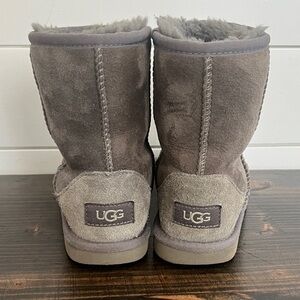 UGG Kids Gray Suede Boots